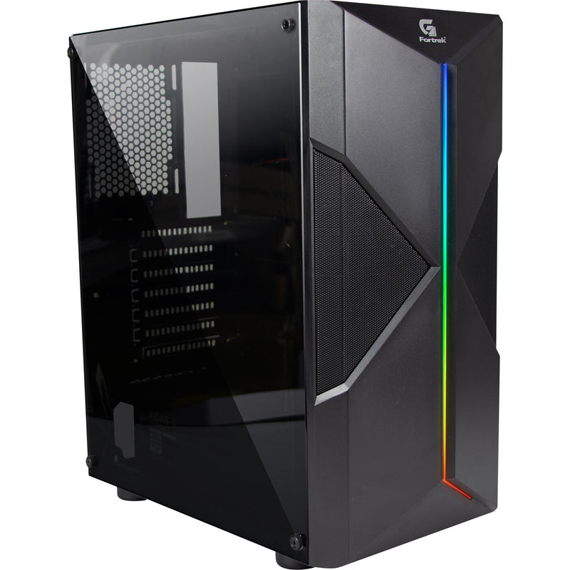 Gabinete Gamer Fortrek Holt, MID Tower, RGB, Lateral em Acrílico